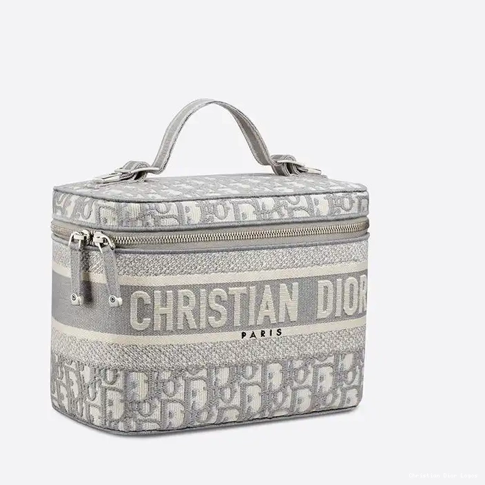 Cheap Vanity DiorTravel Grey Case Medium Canvas Motif Oblique 0322 Luxury